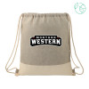 Thumbnail image for  Split Recycled Cotton Grey/Natural Drawstring Bag
