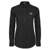 Thumbnail image for  Womens Black Twill Button Down Long Sleeve 