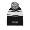 Thumbnail image for  Black/White Two Tone Knit Pom Beanie w/Cuff
