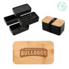 Thumbnail image for  Stackable Bamboo Fiber Black Bento Box
