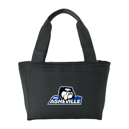  Insulated Black Lunch Tote - UNC Asheville Primary Mark
