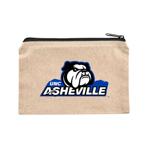  8oz. Natural Cotton Travel Pouch - UNC Asheville Primary Mark