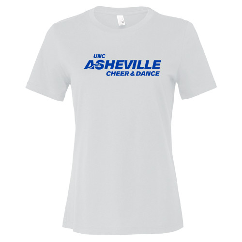  Bella + Canvas Womens White Relaxed Cotton T Shirt - UNC Asheville Cheer and Dance