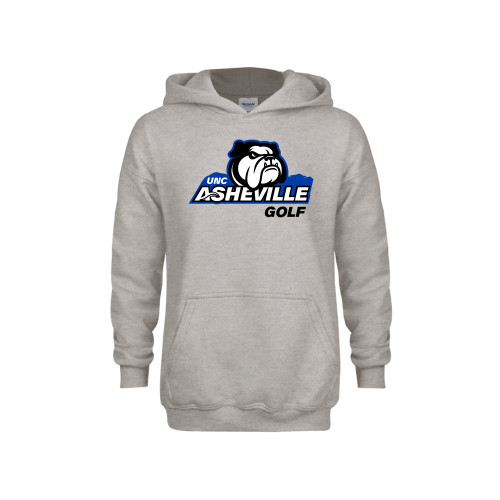  Youth Grey Fleece Hood - UNC Asheville Golf Mascot