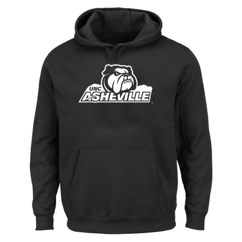  Extended Black Hoodie - UNC Asheville Primary Mark