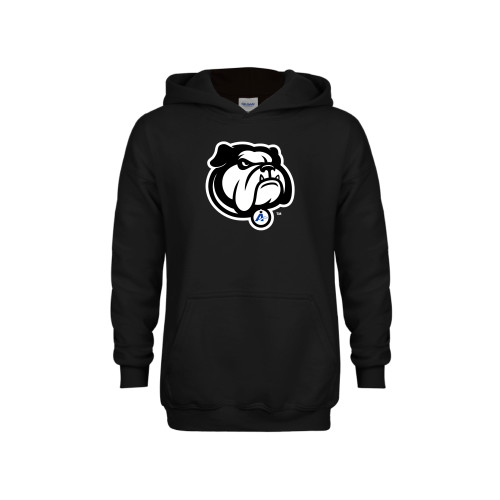  Youth Black Fleece Hoodie - Bulldog Mark