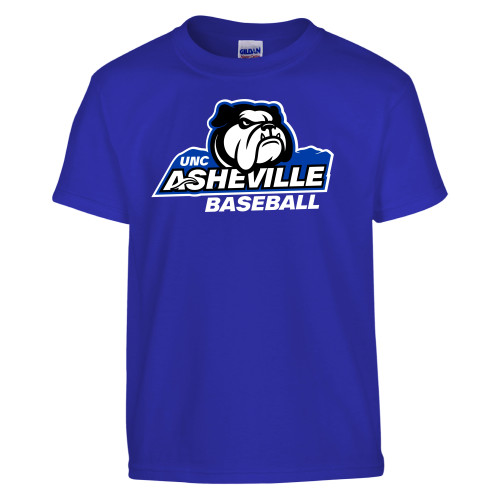  Youth Royal T Shirt - UNC Asheville Baseball Mascot