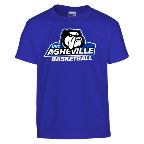  Youth Royal T Shirt - UNC Asheville Basketball Mascot