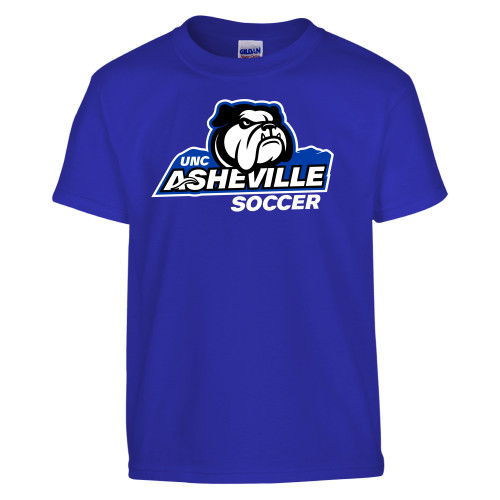 UNC Asheville Youth Royal T Shirt-XS