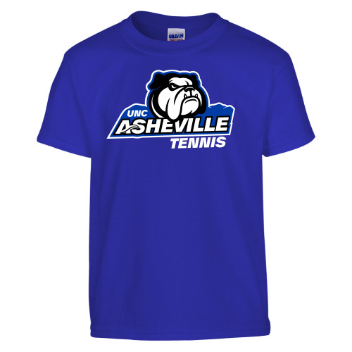  Youth Royal T Shirt - UNC Asheville Tennis Mascot