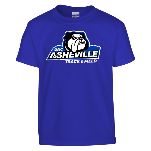  Youth Royal T Shirt - UNC Asheville Track and Field Mascot