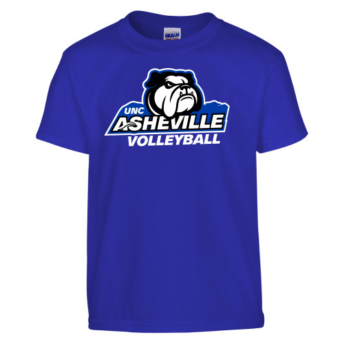  Youth Royal T Shirt - UNC Asheville Volleyball Mascot