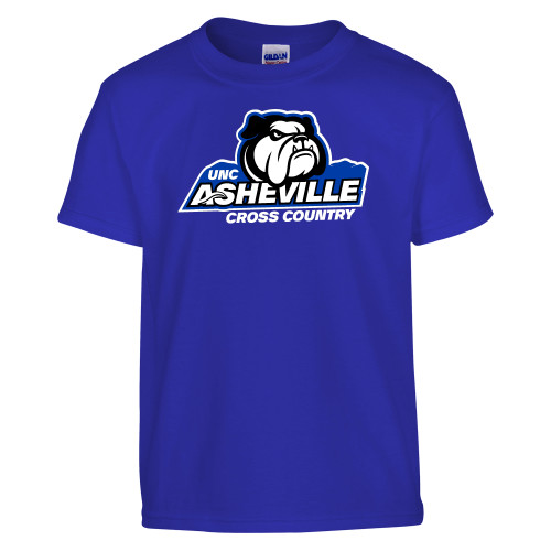  Youth Royal T Shirt - UNC Asheville Cross Country Mascot