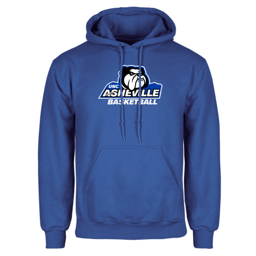  Royal Fleece Hoodie - UNC Asheville Basketball Mascot
