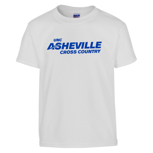  Youth White T Shirt - UNC Asheville Cross Country