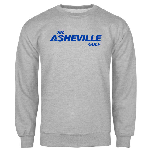  Grey Fleece Crew - UNC Asheville Golf
