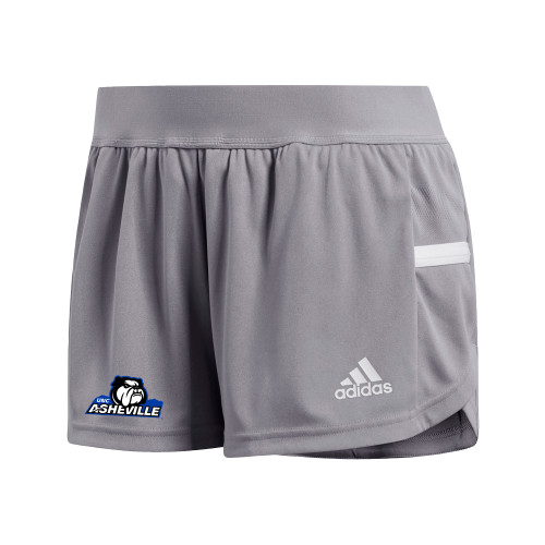  Adidas Womens Grey Split Short - UNC Asheville Primary Mark