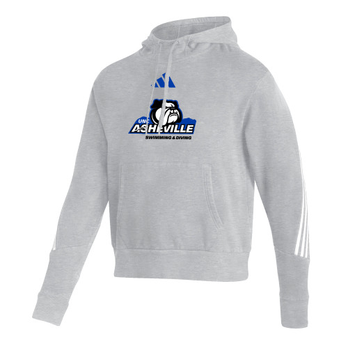  Adidas Medium Grey Heather Pullover Hood - ADIDAS - UNC Asheville Swim and Dive Mascot