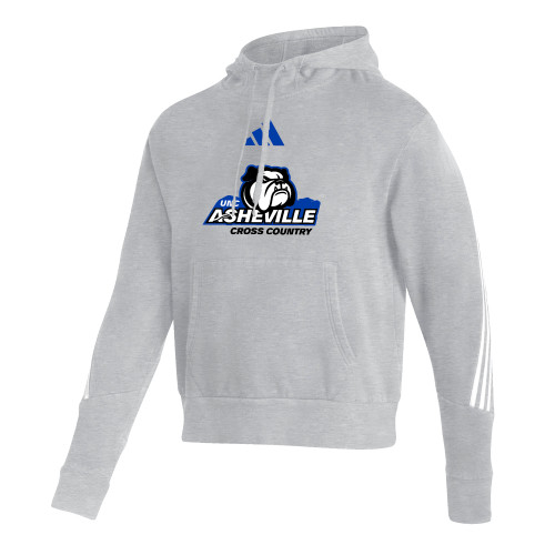  Adidas Medium Grey Heather Pullover Hood - ADIDAS - UNC Asheville Cross Country Mascot