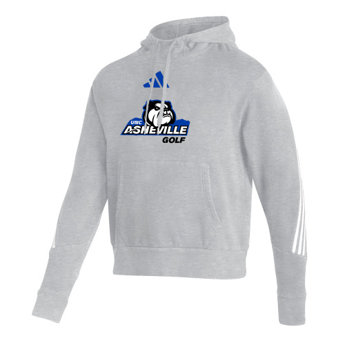  Adidas Medium Grey Heather Pullover Hood - ADIDAS - UNC Asheville Golf Mascot