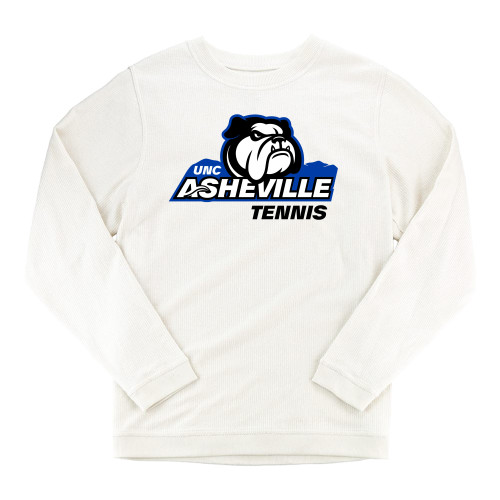  Boxercraft Womens Cream Corded Crew - UNC Asheville Tennis Mascot