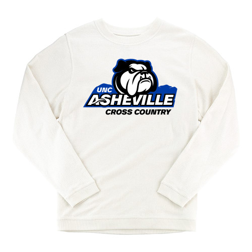  Boxercraft Womens Cream Corded Crew - UNC Asheville Cross Country Mascot