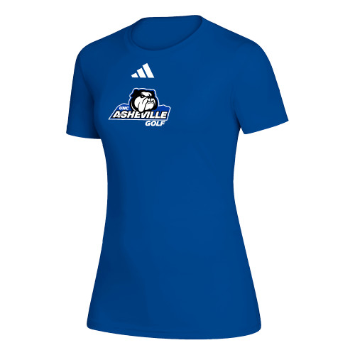  Adidas Womens Royal Creator Performance Tee - ADIDAS - UNC Asheville Golf Mascot