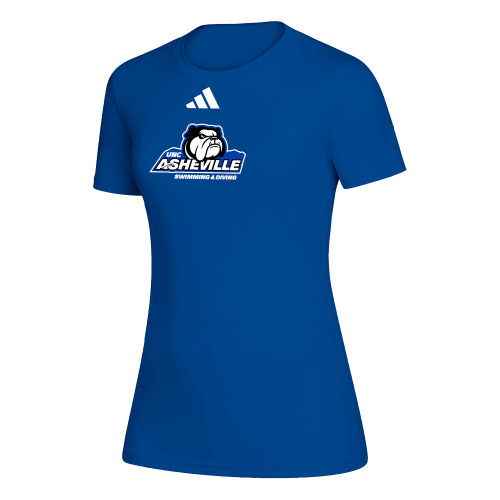  Adidas Womens Royal Creator Performance Tee - ADIDAS - UNC Asheville Swim and Dive Mascot