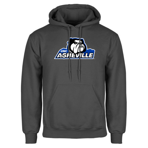  Charcoal Fleece Hoodie - UNC Asheville Primary Mark