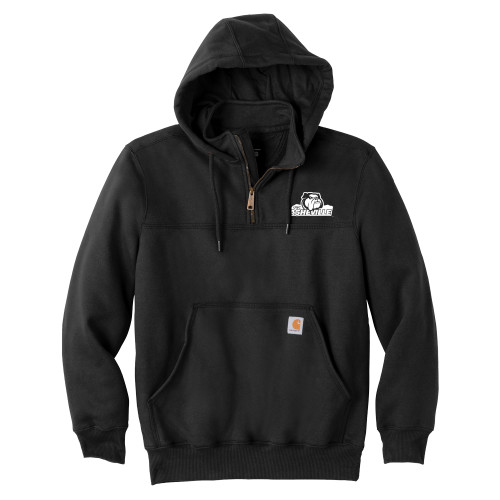  Carhartt Black Rain Defender Paxton Hooded Zip Sweatshirt - UNC Asheville Primary Mark