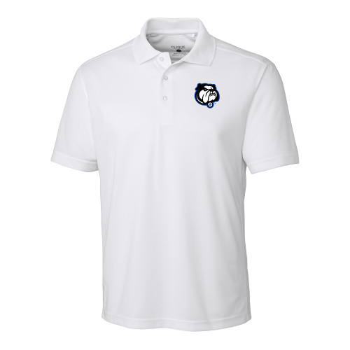  C&B White Clique Ice Pique Polo - Bulldog Mark