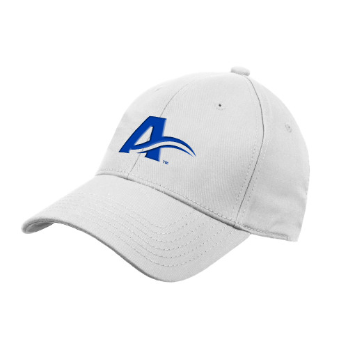  White Structured Adjustable Pro Style Hat - UNC Asheville Letter Mark
