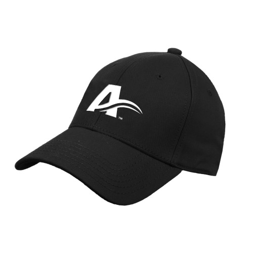  Black Structured Adjustable Pro Style Hat - UNC Asheville Letter Mark