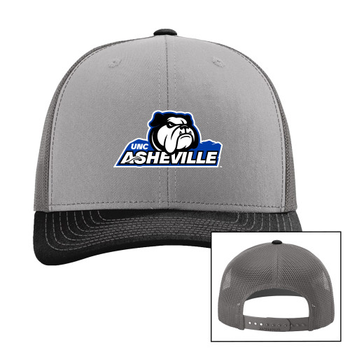  Richardson Grey/Charcoal/Black Trucker Hat - UNC Asheville Primary Mark