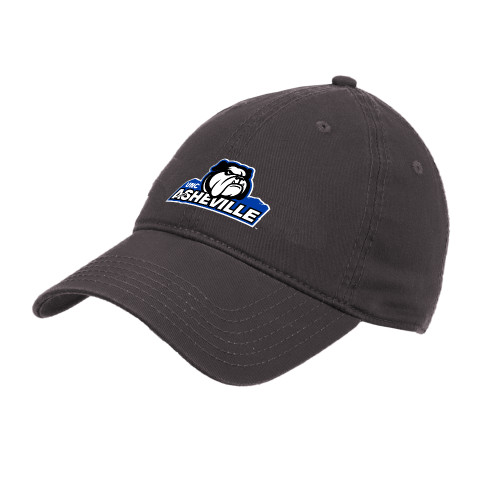  Charcoal Unstructured Adjustable Low Profile Hat - UNC Asheville Primary Mark