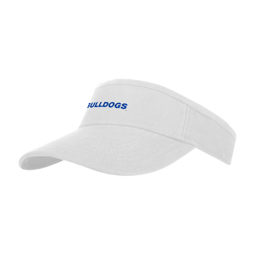  White Visor - Bulldogs wordmark