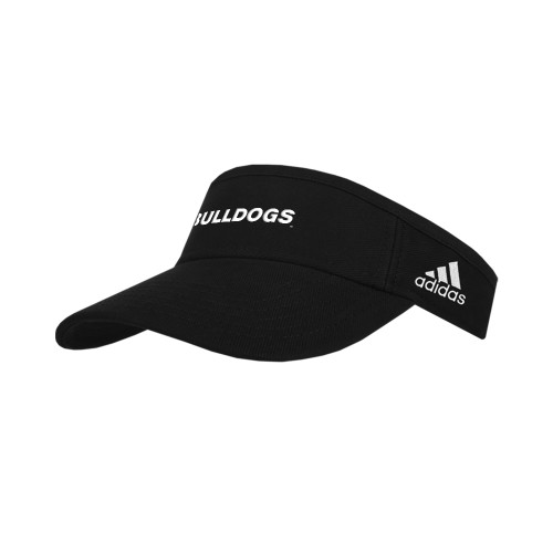  Adidas Black Adjustable Visor - Bulldogs wordmark