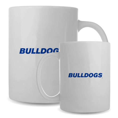  Full Color White Mug 15oz - Bulldogs wordmark
