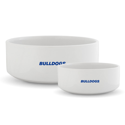  Ceramic Dog Bowl - Bulldogs wordmark