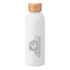 Thumbnail image for  Blair White Stainless Steel Bottle w/ Bamboo Lid 17 oz