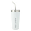 Thumbnail image for  Faye White Vacuum Tumbler w/ Stainless Steel Straw 20 oz