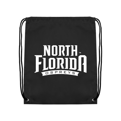  Black Drawstring Backpack - UNF Primary Mark