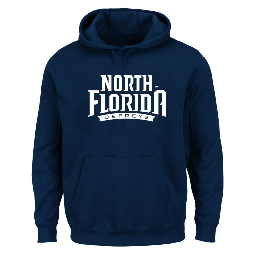  Extended Navy Hoodie - UNF Primary Mark