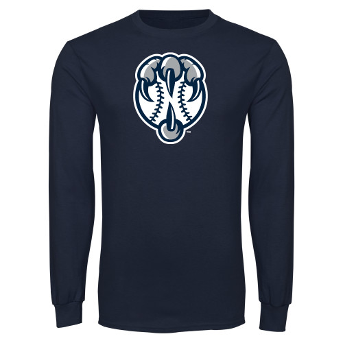  Navy Long Sleeve T Shirt - UNF Baseball Talon