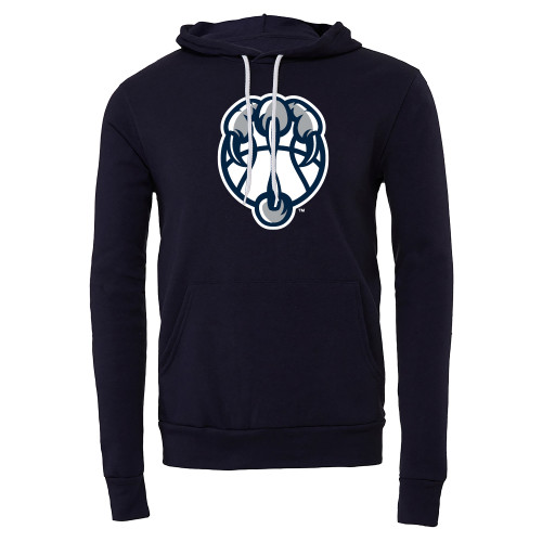  Bella + Canvas Navy Fleece Hood - UNF Basketball Talon