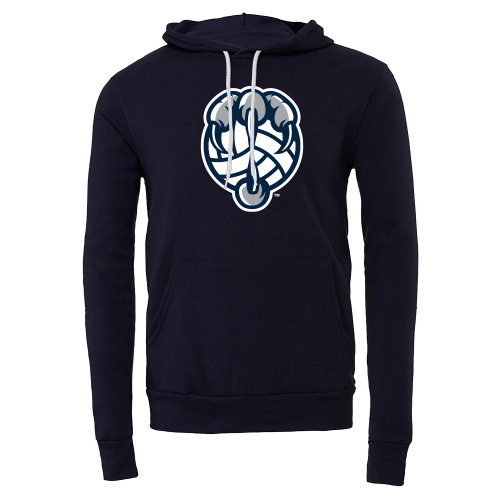  Bella + Canvas Navy Fleece Hood - UNF Volleyball Talon