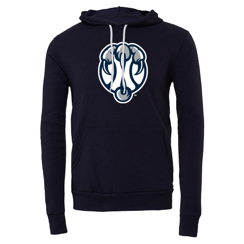  Bella + Canvas Navy Fleece Hood - UNF Tennis Talon