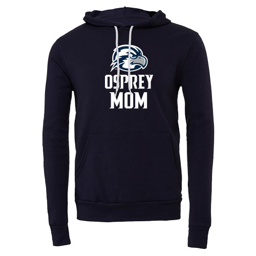  Bella + Canvas Navy Fleece Hood - Osprey Mom