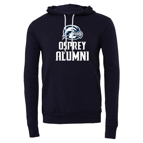  Bella + Canvas Navy Fleece Hood - Osprey Alumni