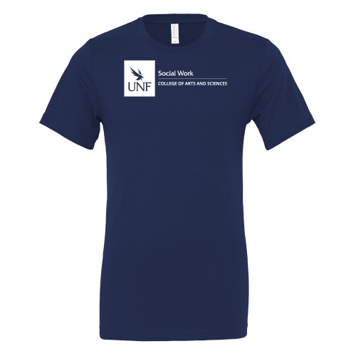  Bella + Canvas Navy Jersey Cotton T Shirt - UNF - College of Arts and Sciences